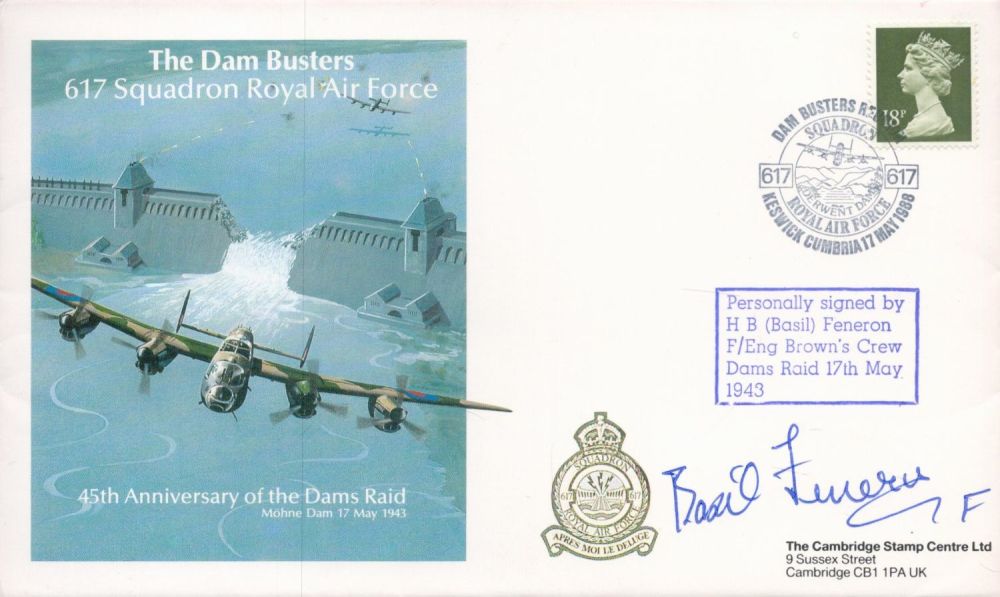Lot 381: WW2 F/Eng Basil Feneron Signed 45th Anniversary of...