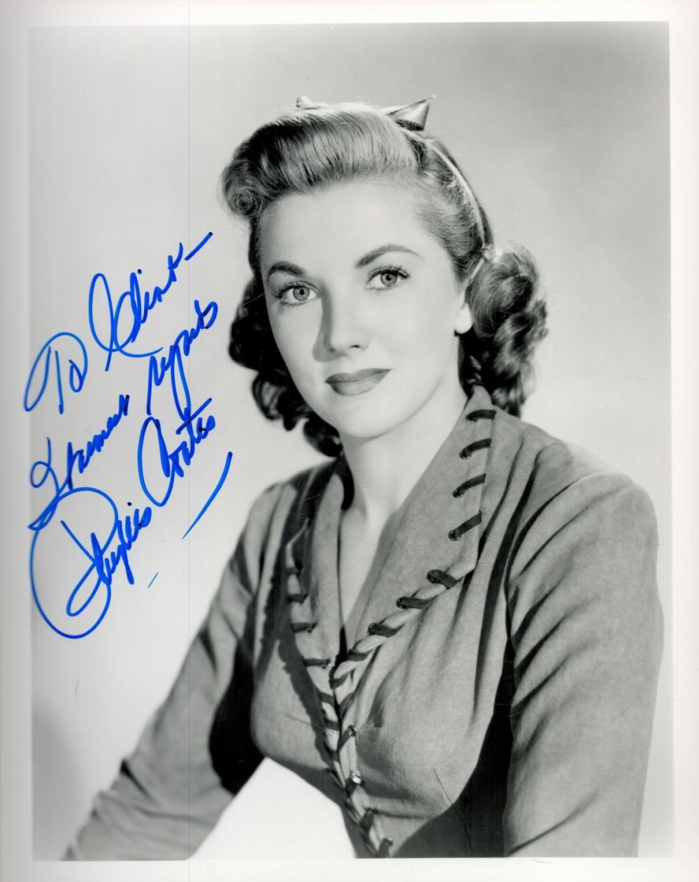 Lot 62: Phyliss Coates signed 10x8 black and white photo...