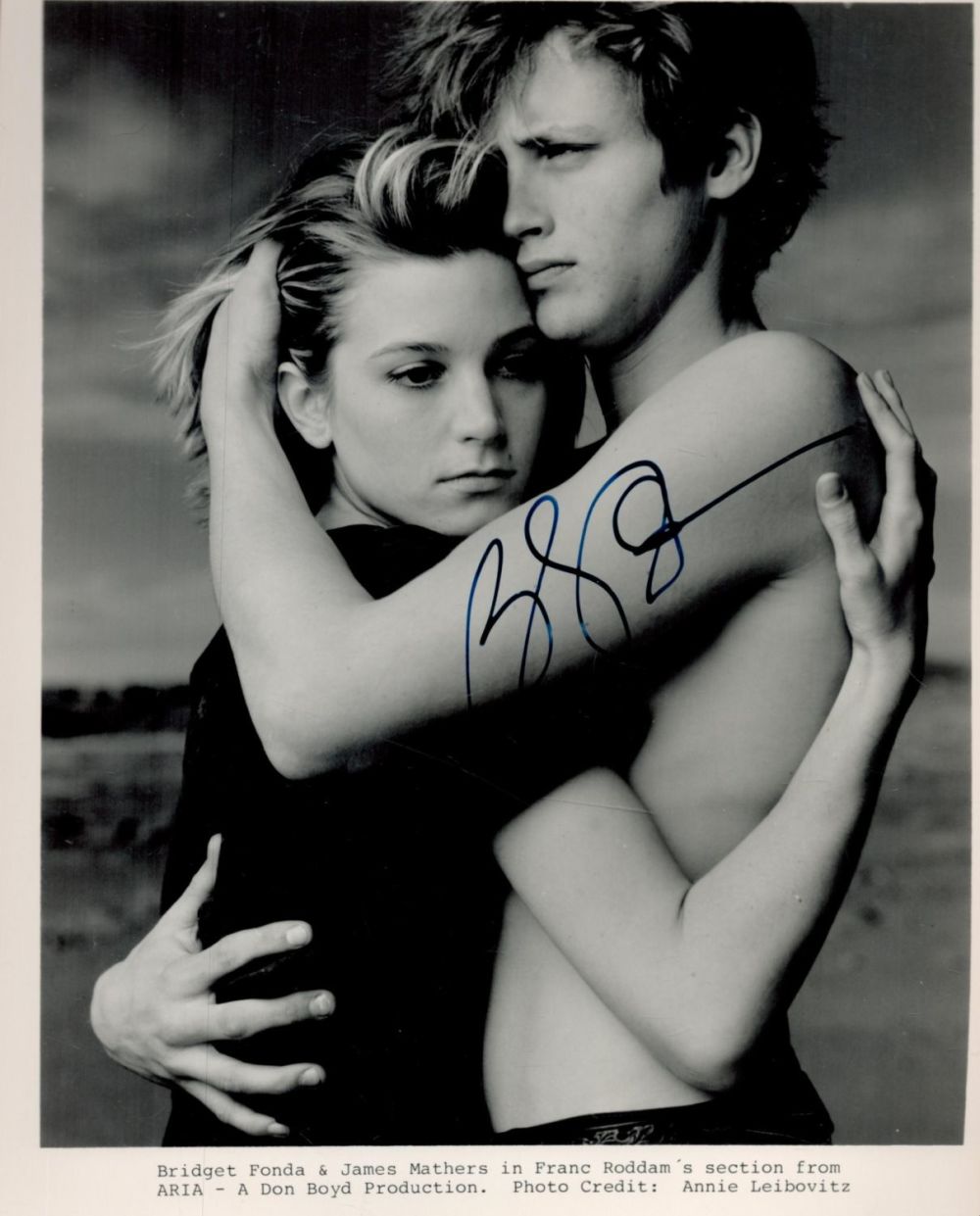 Lot 92: Bridget Fonda signed 10x8 black and white promo...