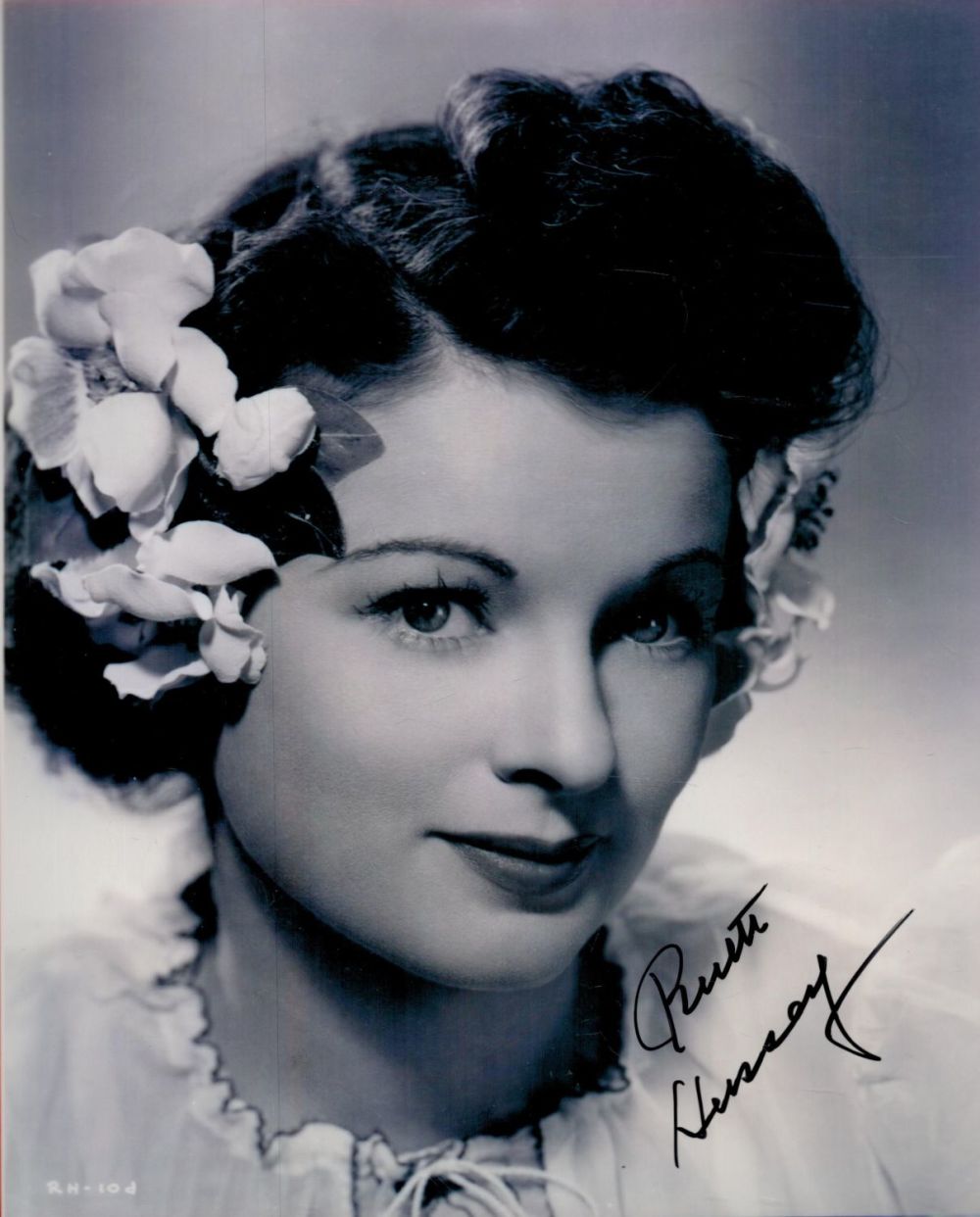 Lot 95: Ruth Hussey signed 10x8 black and white photo....