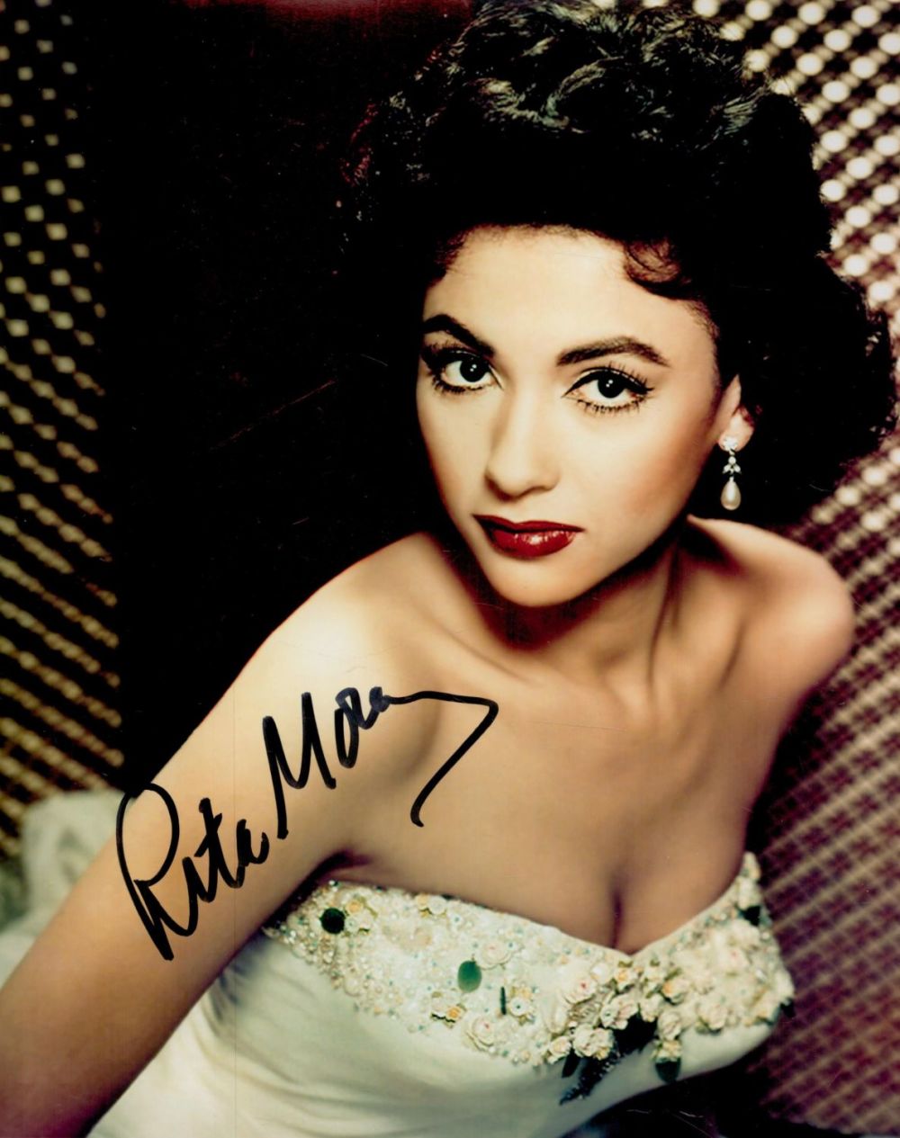 Lot 96: Rita Moreno signed vintage 10x8 colour photo. All...