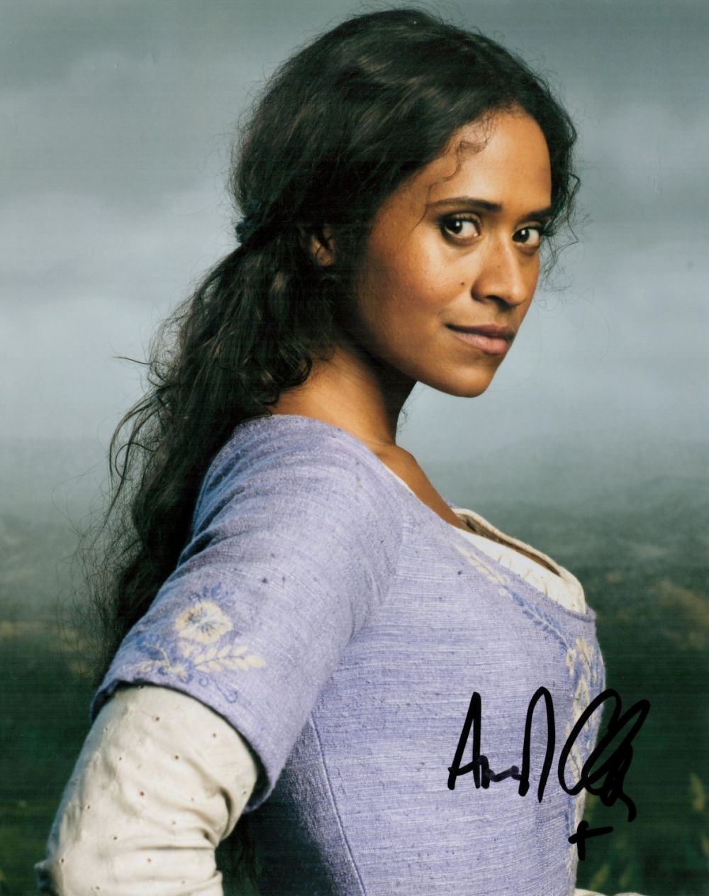 Lot 124: Angel Coulby signed 10x8 colour photo. Coulby is...
