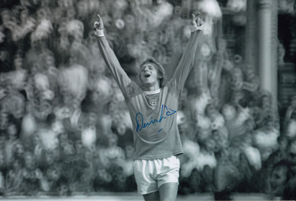 Lot 149: Autographed Denis Law 12 X 8 Photo :...