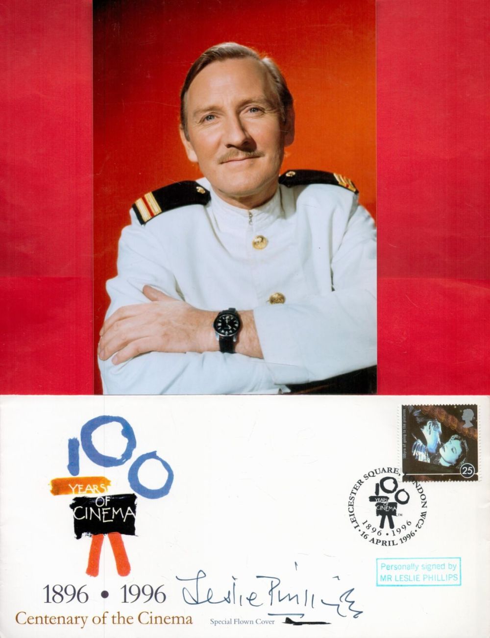Lot 197: Leslie Phillips (1924-2022) Actor Signed First Day Cover...