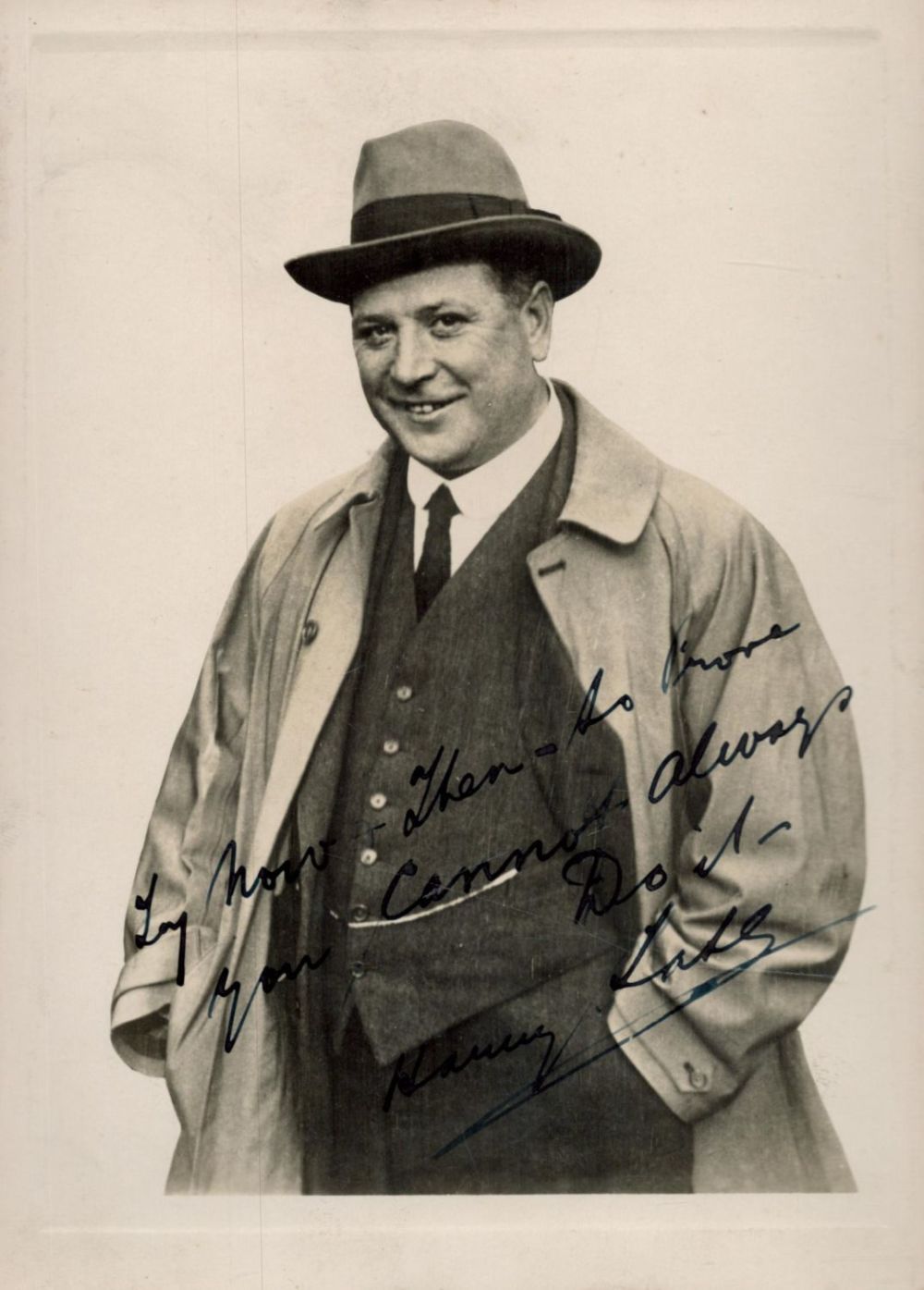 Lot 204: Harry Tate (1872-1940) Comedian Signed Vintage Photo. All...