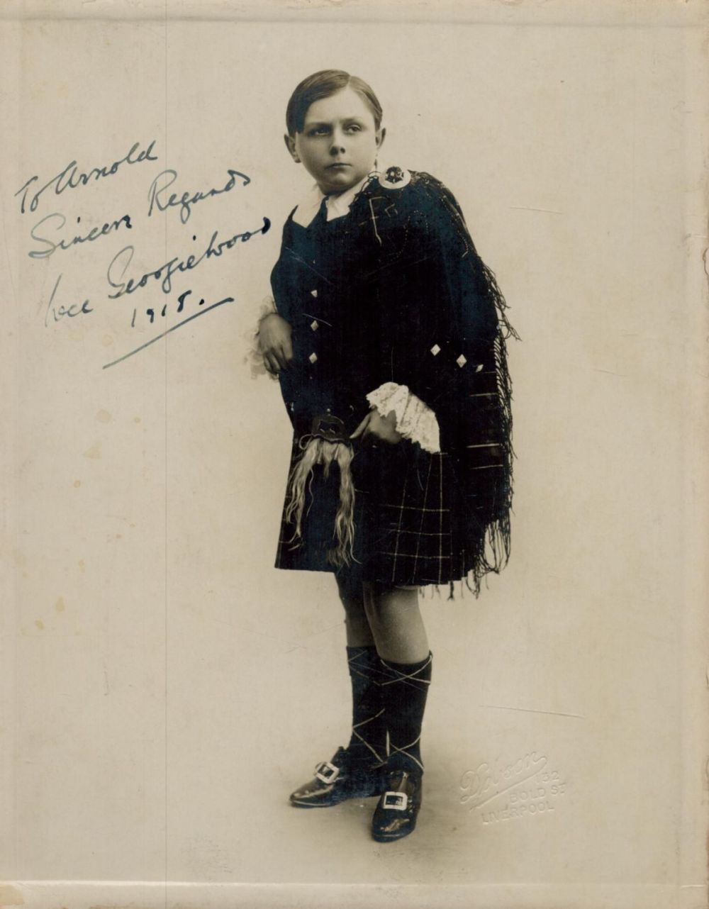 Lot 206: Wee Georgie Wood (1894-1979) Comic Entertainer Signed Vintage...