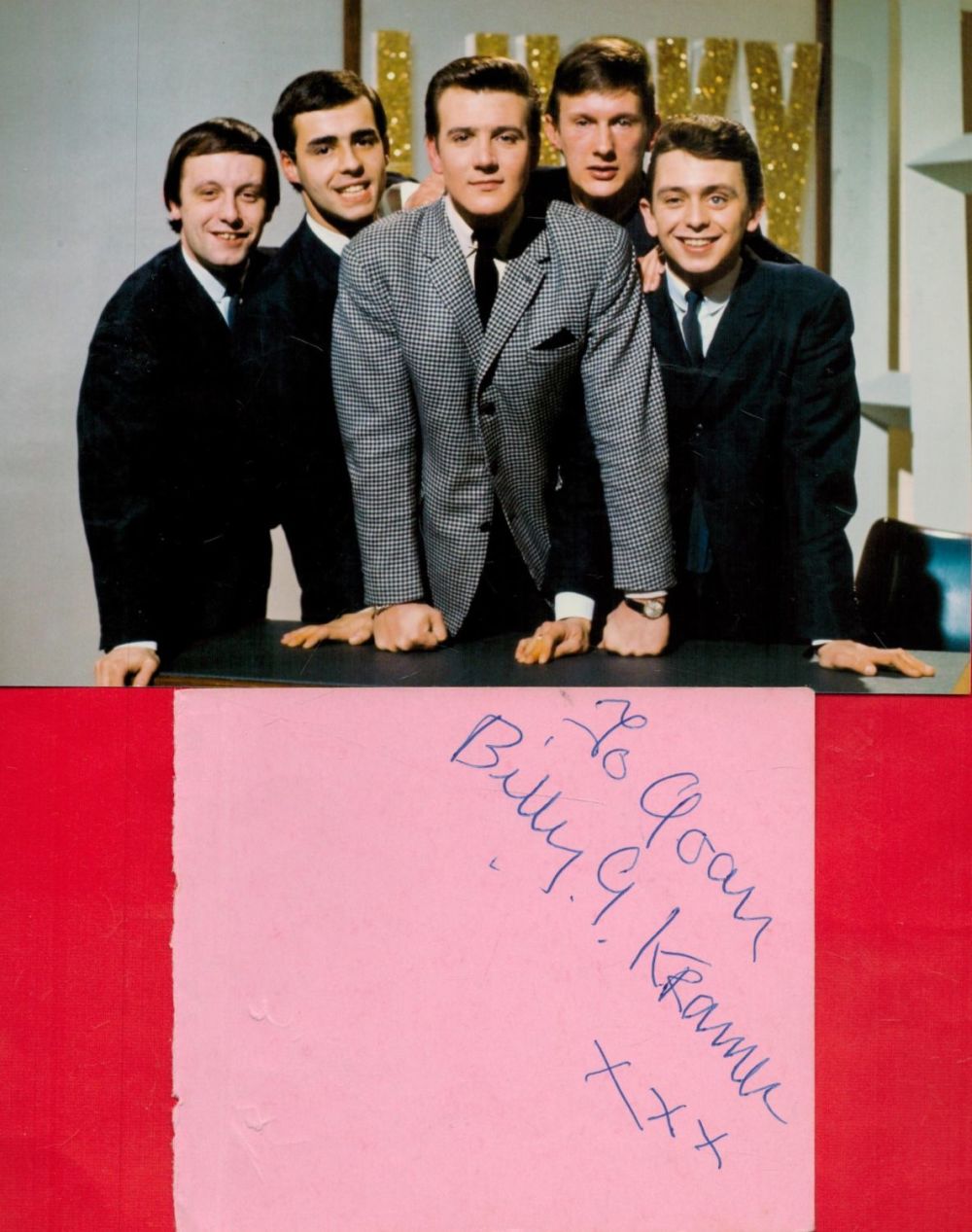 Lot 210: Billy J Kramer Dakotas Singer Signed Album Page...
