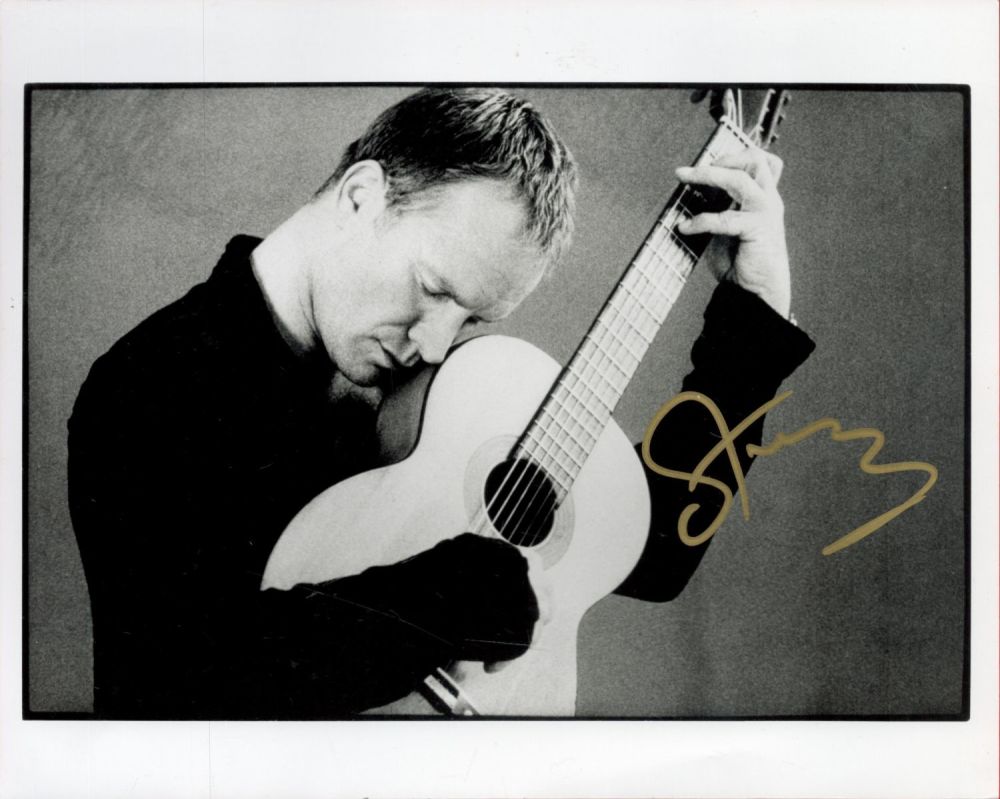 Lot 213: Sting Police Singer Signed 8x10 Photo. All autographs...