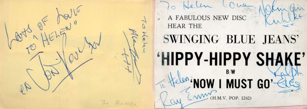 Lot 231: The Hollies Fully Signed Autograph album Page. Also...