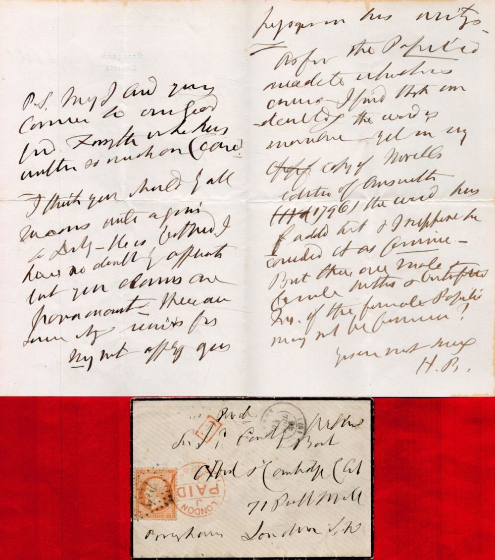 Lot 233: Henry Peter Brougham, 1st Baron Brougham and Vaux...