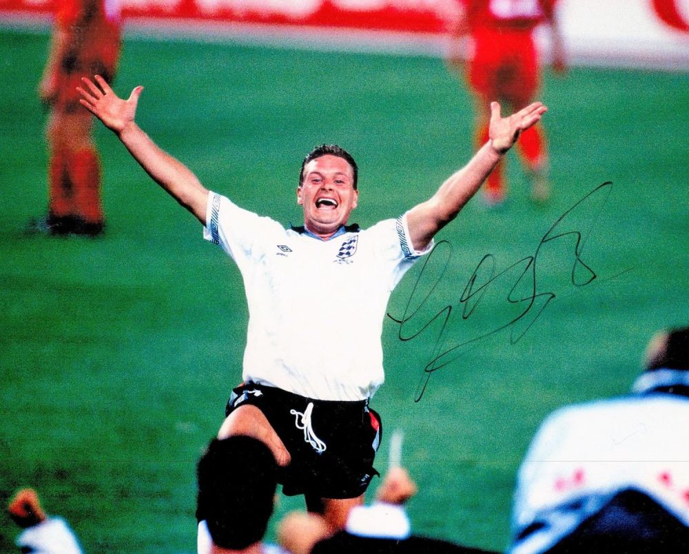 Lot 261: Football Paul Gascoigne signed Italia 90 10x8 colour...