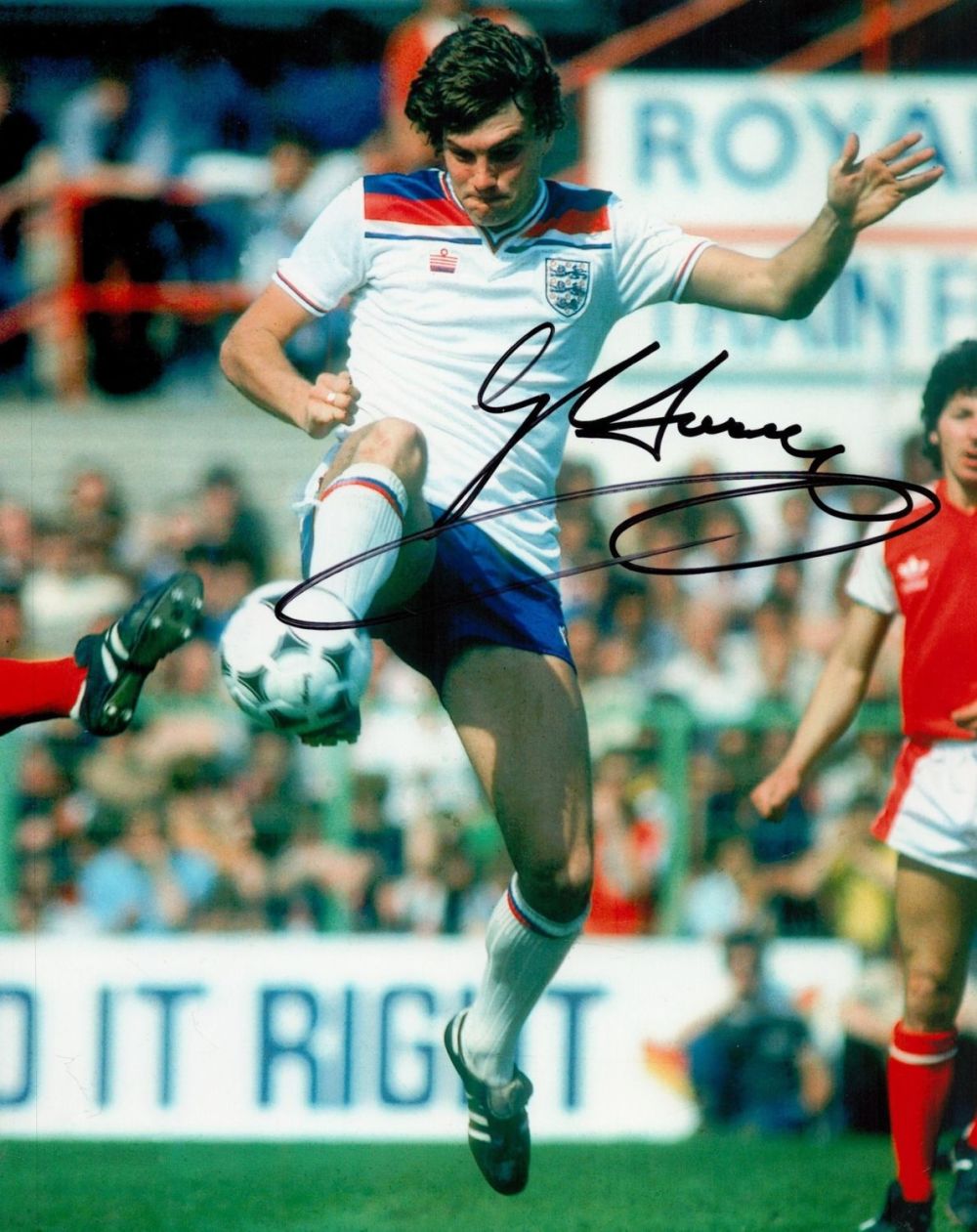 Lot 262: Football Glen Hoddle signed England 10x8 colour photo....