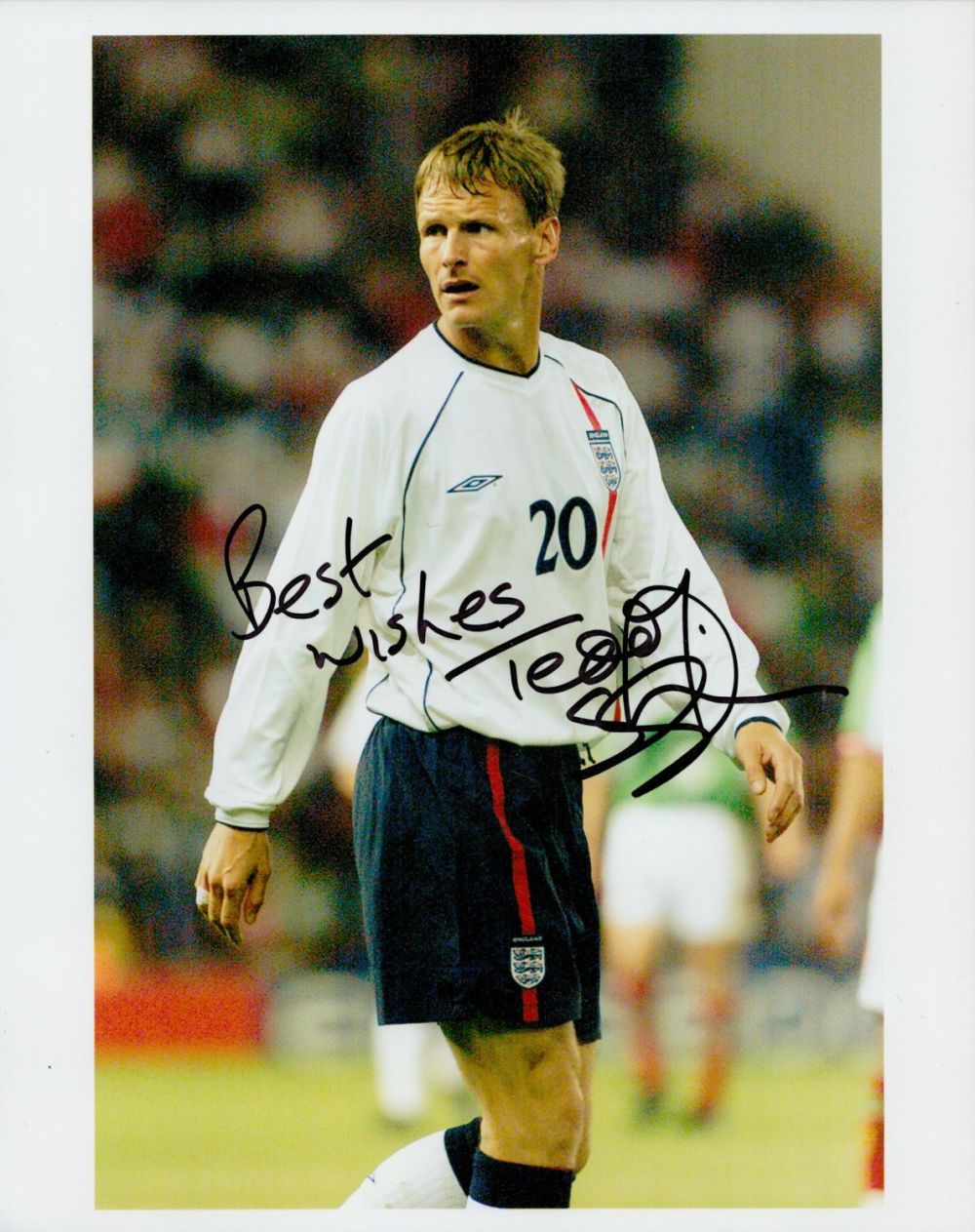 Lot 267: Teddy Sheringham signed 10x8 colour photo pictured while...