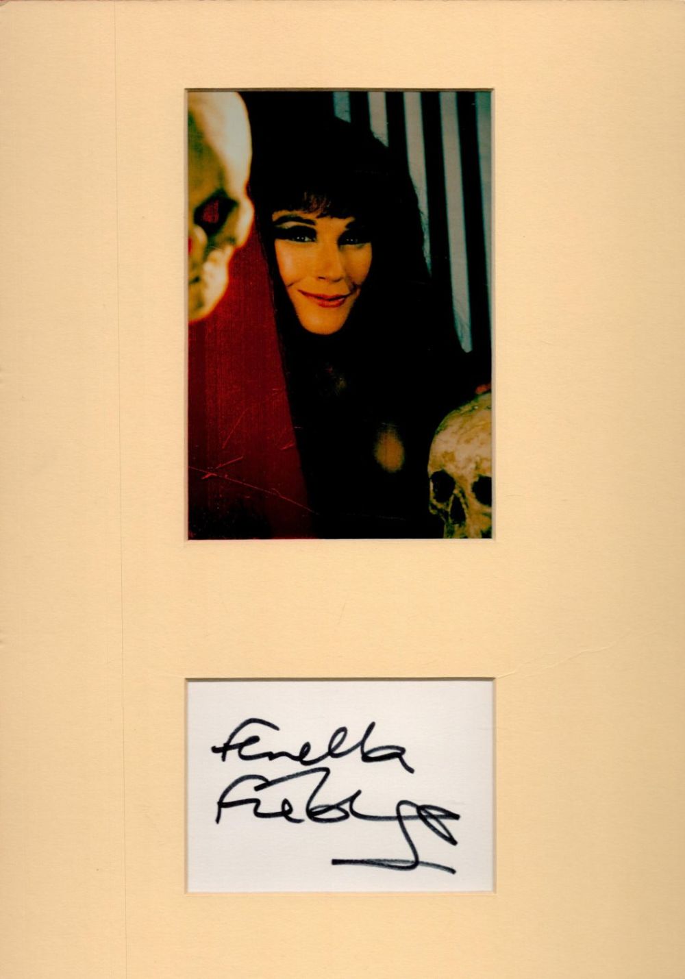 Lot 275: Fenella Fielding 12x8 overall mounted signature piece includes...