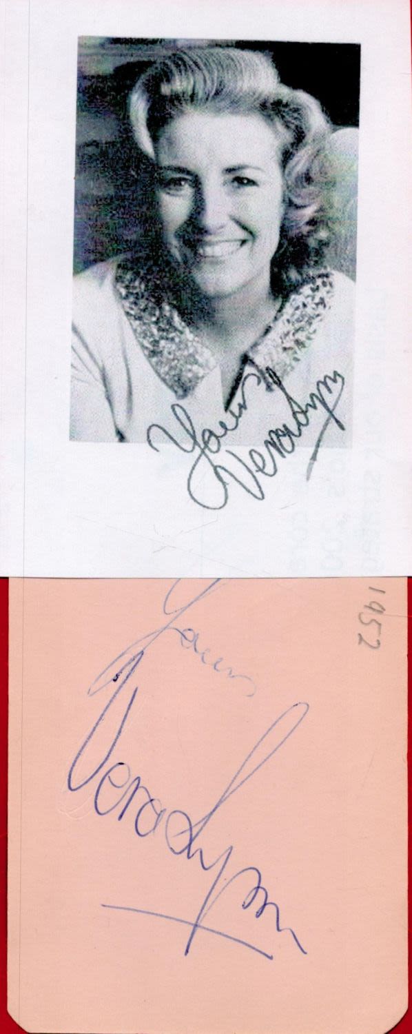 Lot 278: British Wartime Sweetheart Dame Vera Lynn Signed Autograph...