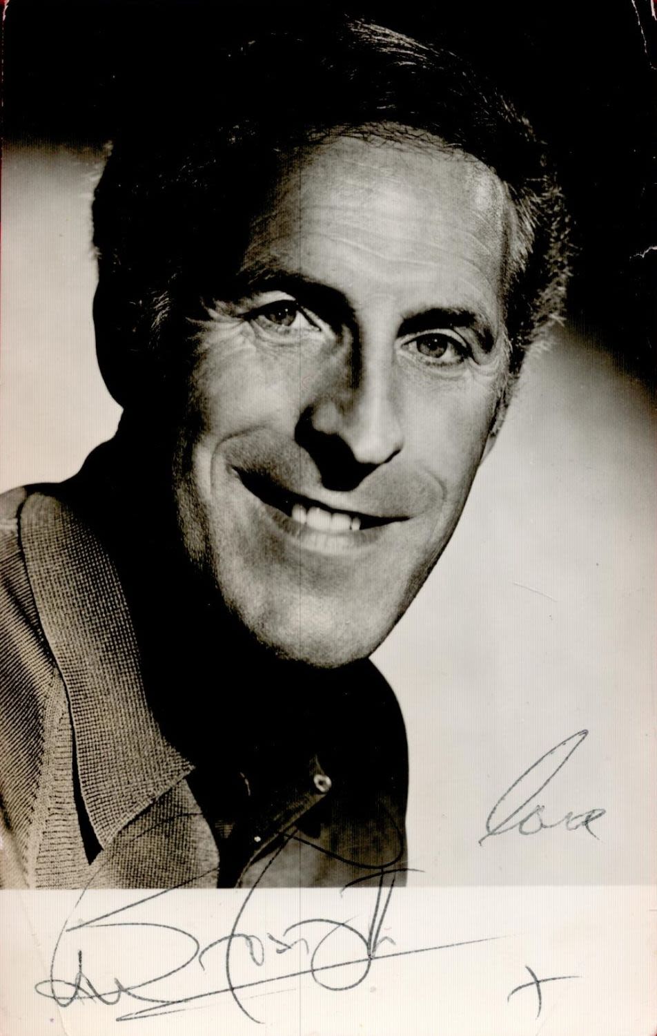 Lot 285: Bruce Forsyth signed 6x4 black and white photo....