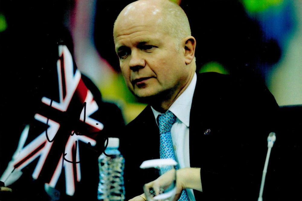 Lot 290: William Hague signed 6x4 colour photo. All autographs...