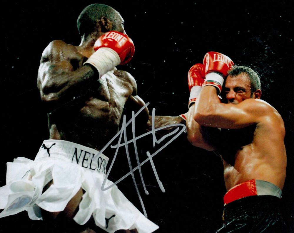 Lot 302: Boxing. WBO Champion Johnny Nelson Signed 10x8 inch...
