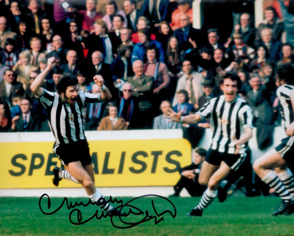 Lot 304: Football. Malcolm McDonald Signed 10x8 inch Colour Newcastle...