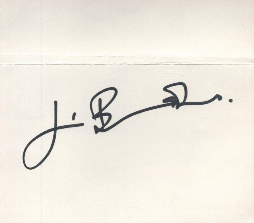 Lot 314: British TV Star Jim Broadbent Signed 6x5 approx...