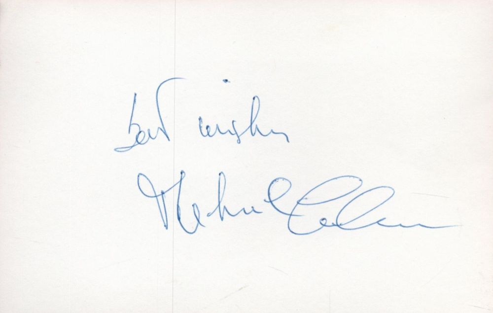 Lot 318: English Actor Michael Culver Signed 5x4 inch approx...