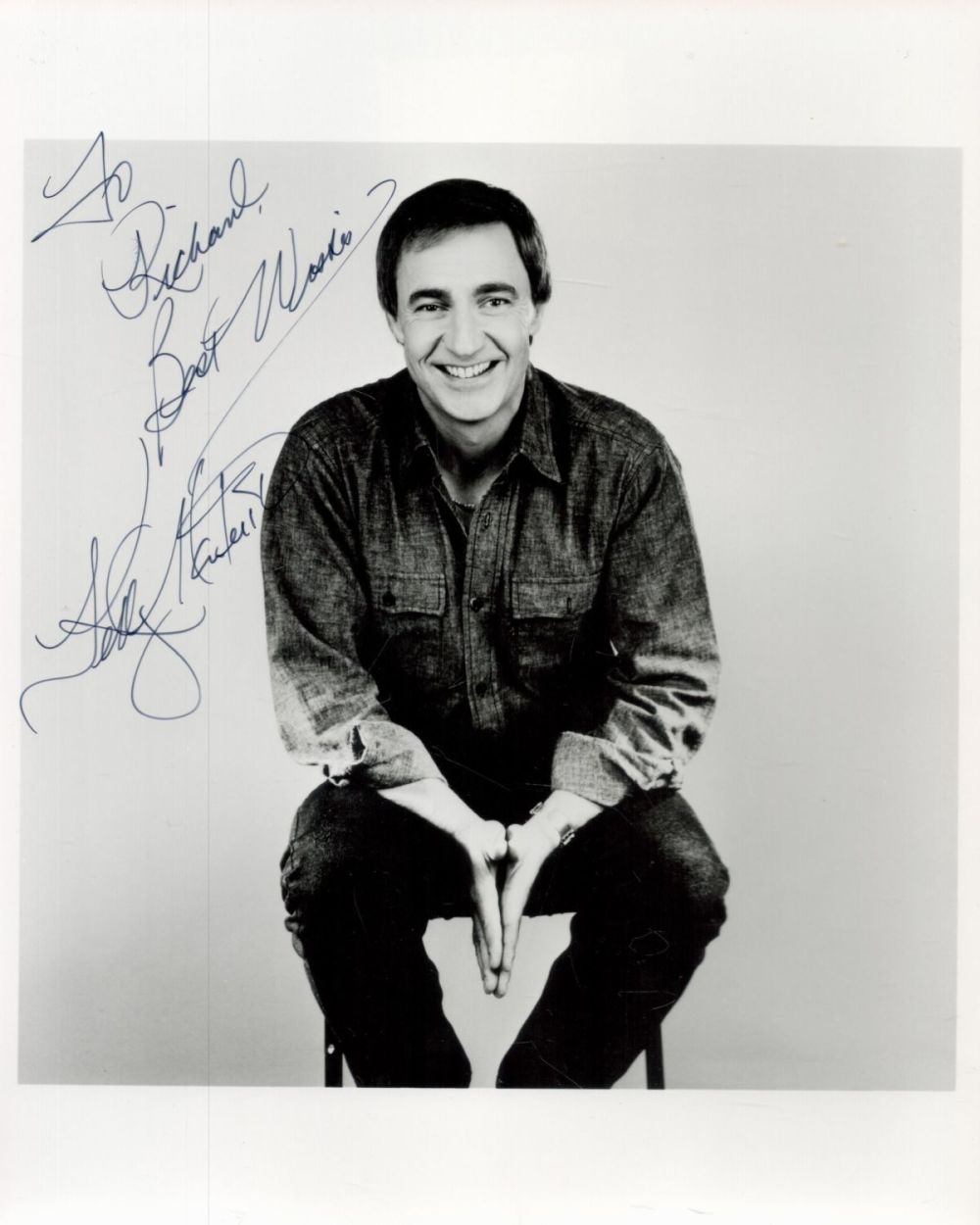 Lot 319: Comedian Kelly Monteith Signed 10x8 inch Black and...