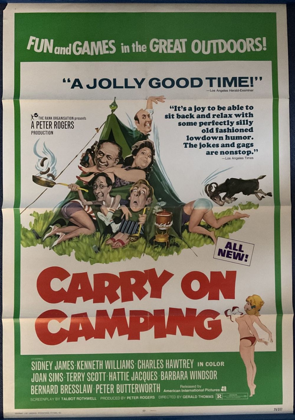 Lot 323: Carry On Camping Original Production Poster In Colour....