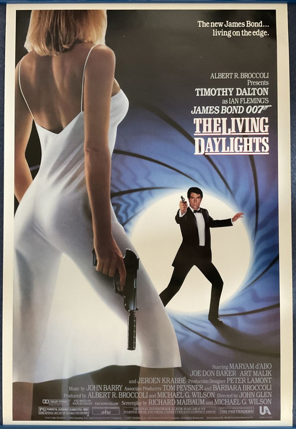 Lot 349: James Bond The Living Daylights Colour Movie Advertising...