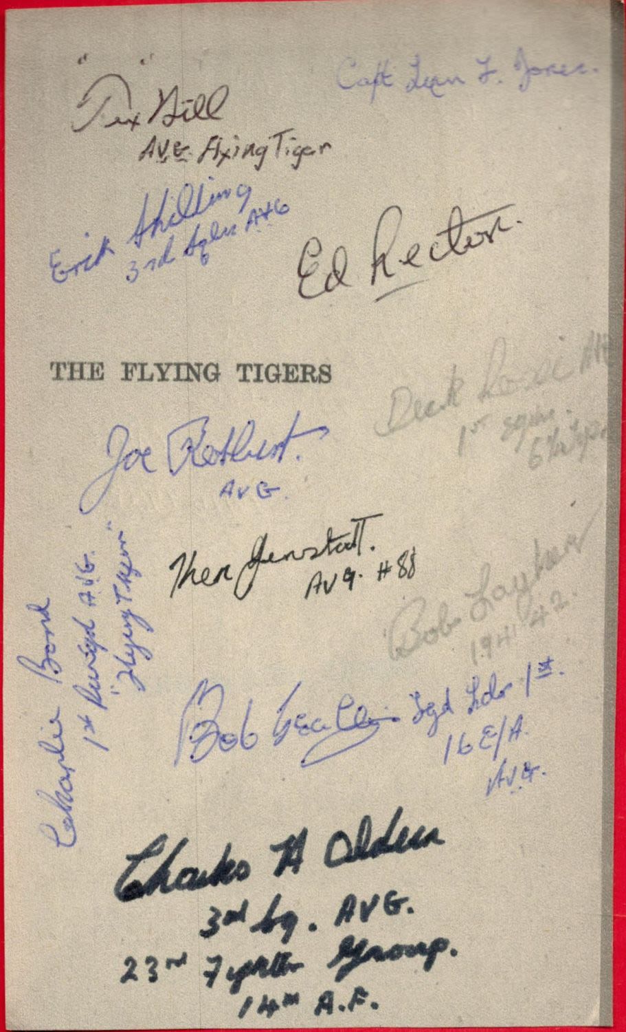 Lot 393: 12 US Fighter Aces Signed on The Flying...