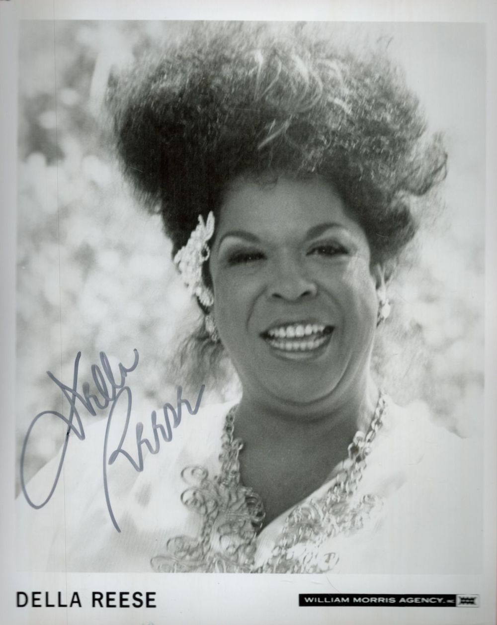 Lot 413: Della Reese signed 10x8 black and white promo...