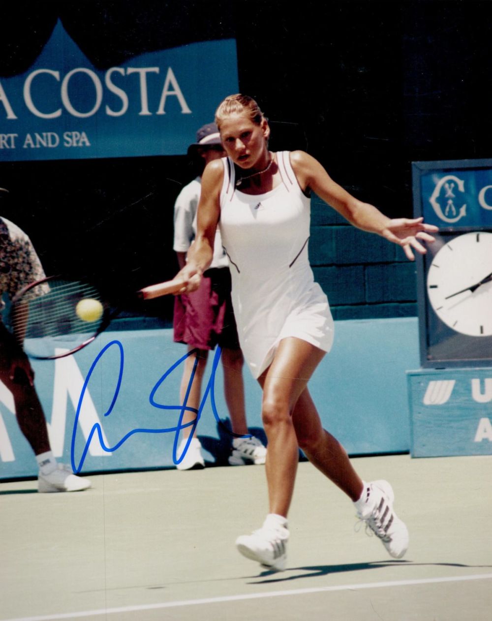 Lot 414: Anna Kournikova signed 10x8 colour photo. All autographs...