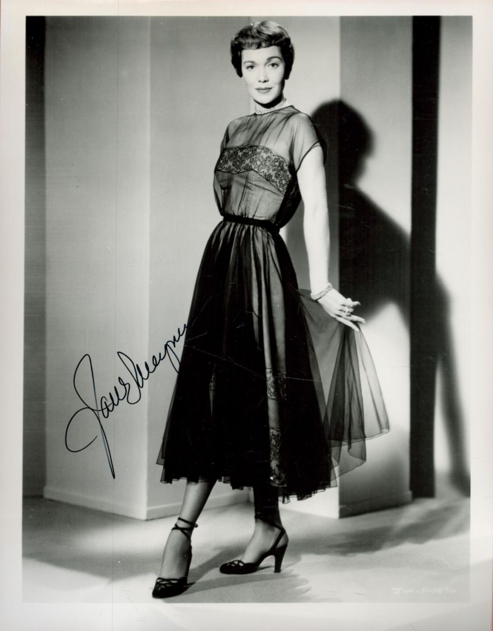 Lot 418: Jane Seymour signed 10x8 black and white vintage...