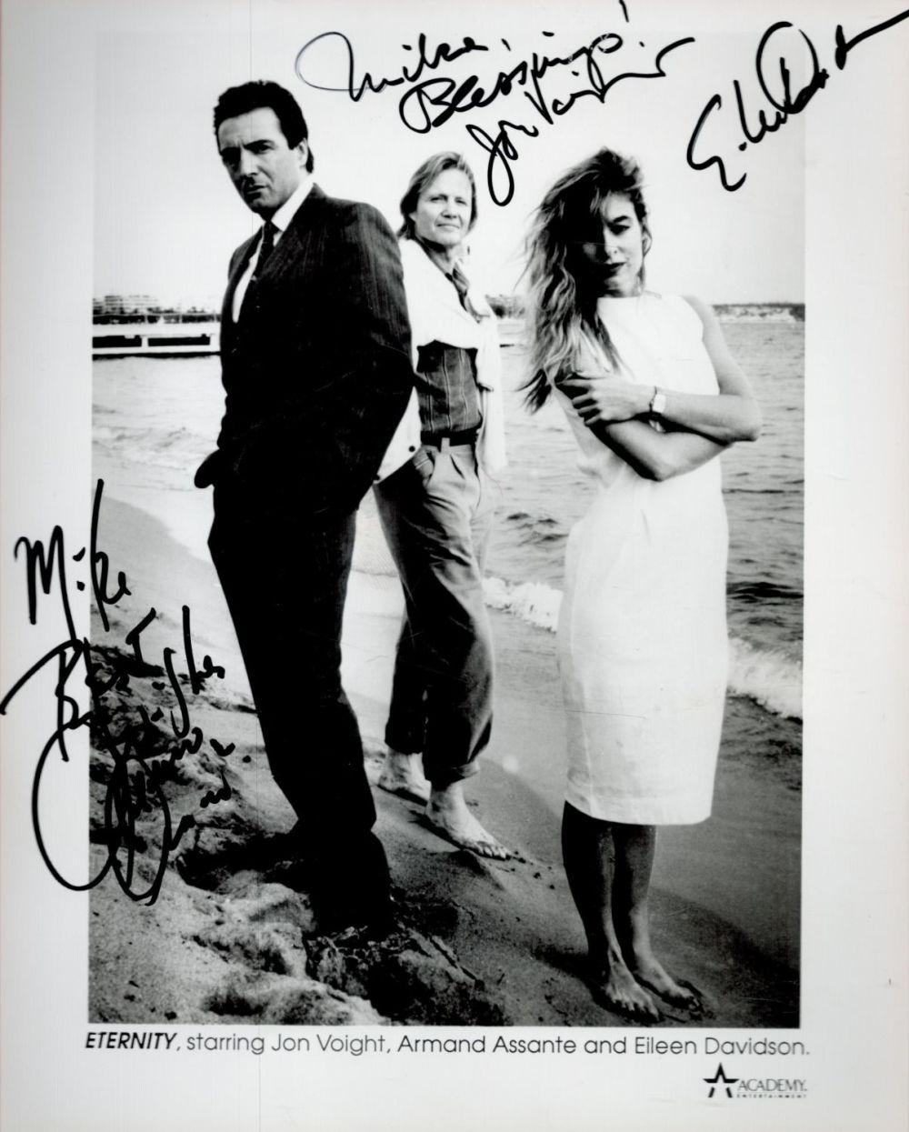 Lot 423: Jon Voight, Armand Assante and Eileen Davidson signed...