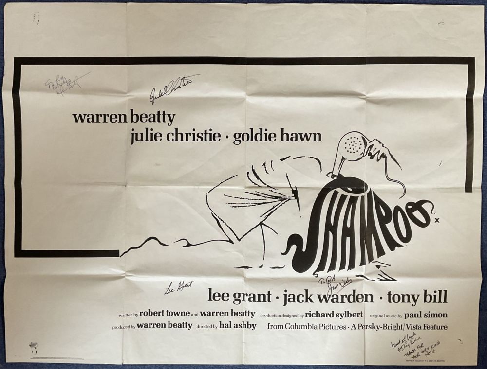 Lot 430: Shampoo 40x28 multi signed movie poster signatures include...