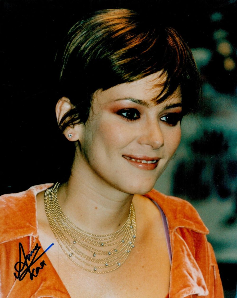 Lot 453: Anna Friel signed 10x8 colour photo. Friel is...