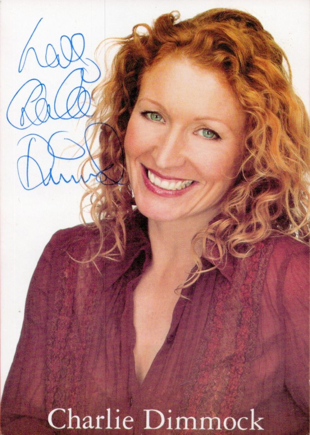 Lot 459: Charlie Dimmock signed 6x4 colour promo photo. All...