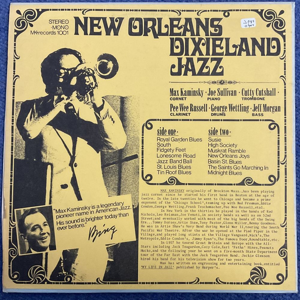 Lot 511: Max Kaminsky Signed Max Kaminsky and his Dixieland...