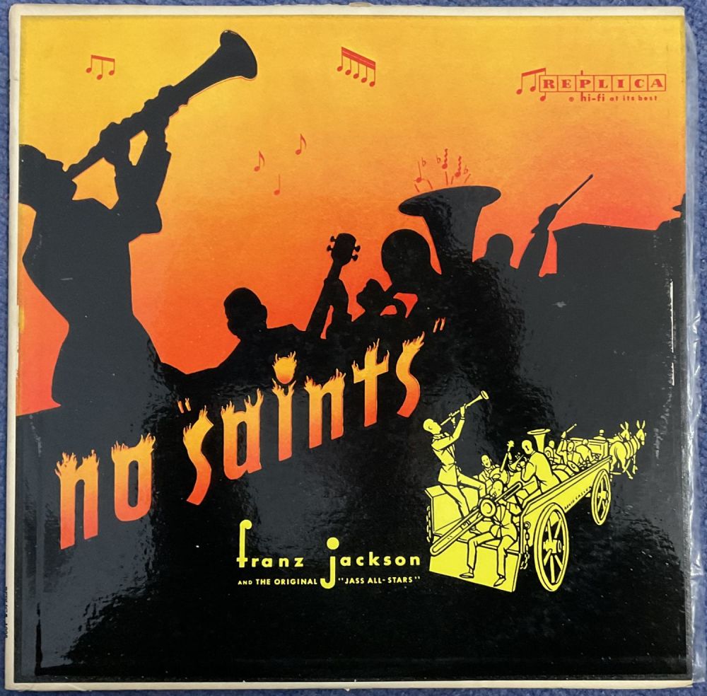 Lot 514: Franz Jackson Signed No Saints Vinyl Sleeve, With...
