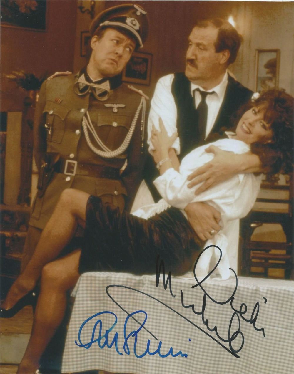 Lot 534: Actress Vicki Michelle and actor Guy Siner signed...