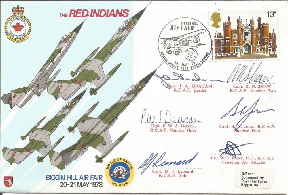 Lot 569: Red Indians Air Display team cover flown and...