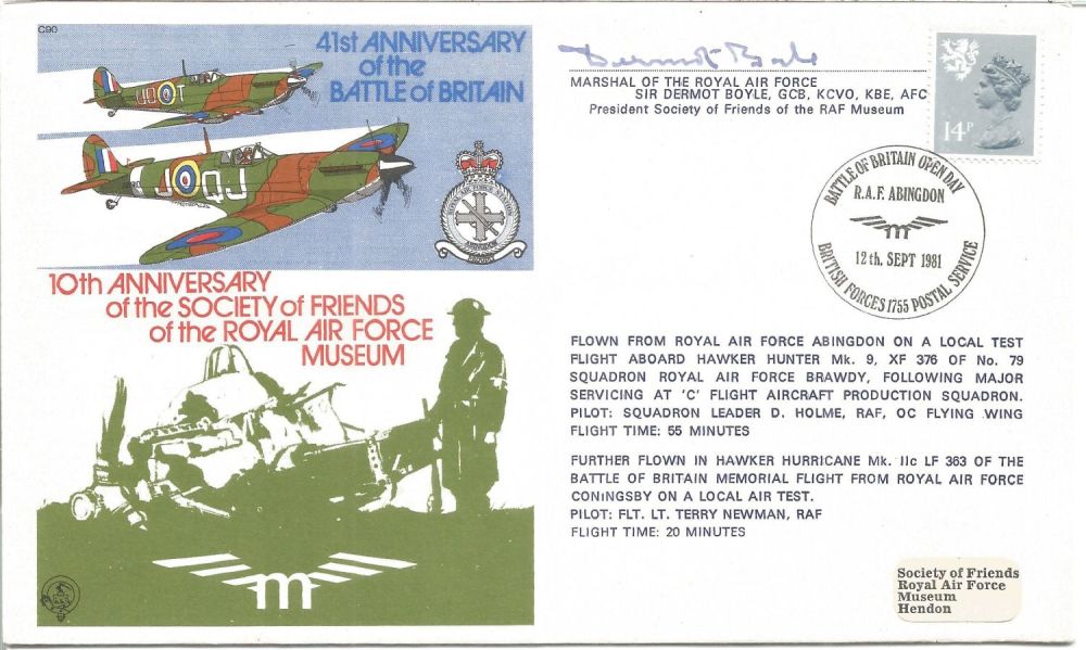 Lot 574: WW2 Fighter ace MRAF Dermot Boyle AFC Battle...