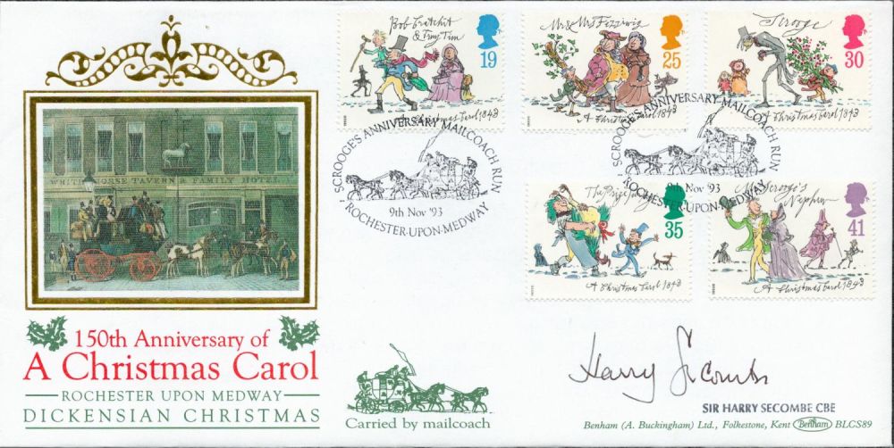 Lot 602: Harry Secombe signed 150th anniv of A Christmas...