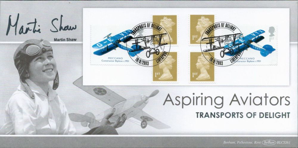 Lot 605: Martin Shaw signed Aspiring Aviators - transports of...