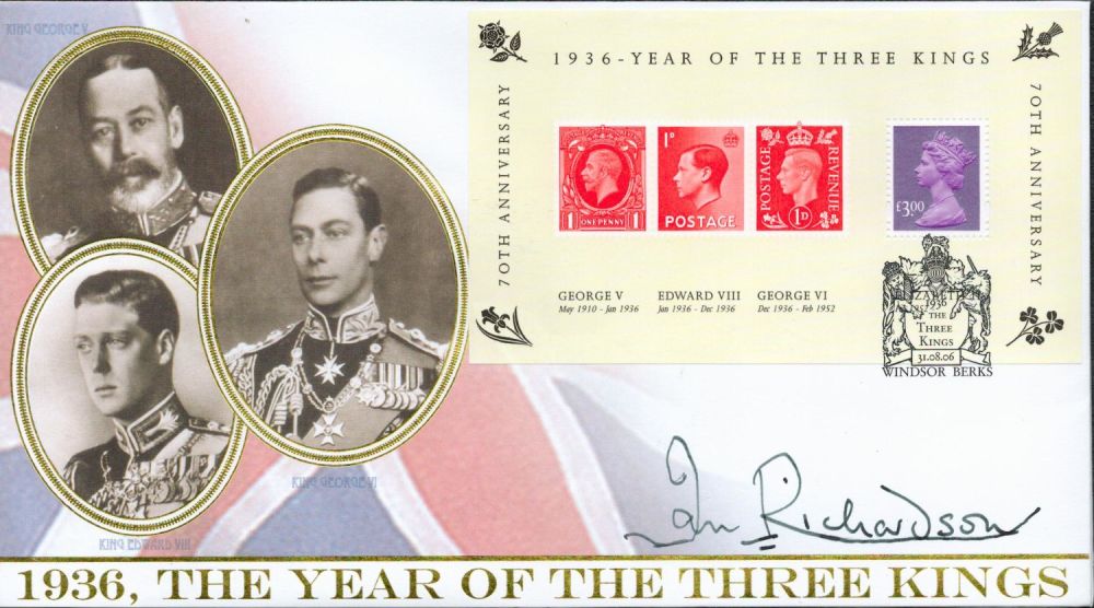 Lot 607: Ian Richardson signed 1936 year of the Three...