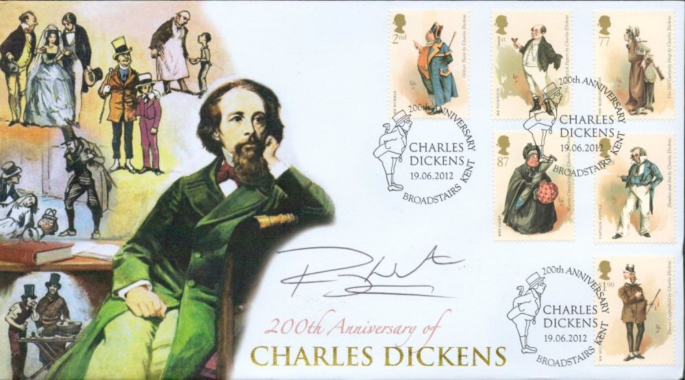 Lot 613: Ray Winstone signed 200th anniv of Charles Dickens...