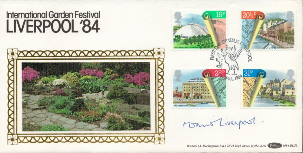 Lot 632: Liverpool 84 signed FDC. 10/4/1984 FDI postmark. All...