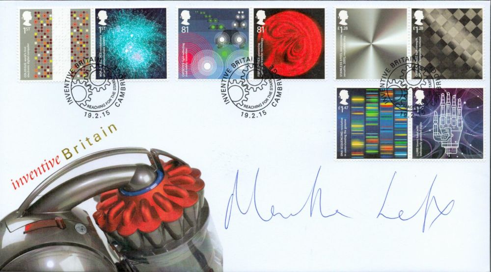 Lot 634: Baroness Martha Lane-Fox signed Inventive Britain FDC. 19/2/15...