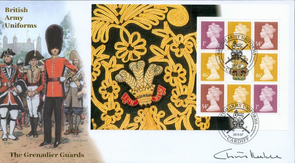 Lot 642: Chris Keeble signed British Army Uniforms FDC. 20/9/07...