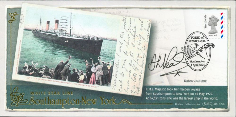 Lot 657: Debra Veal MBE signed World of Postcards FDC....