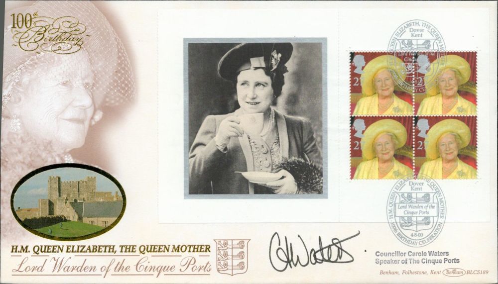 Lot 665: Carole Waters signed FDC. 4/8/00 Dover postmark. All...